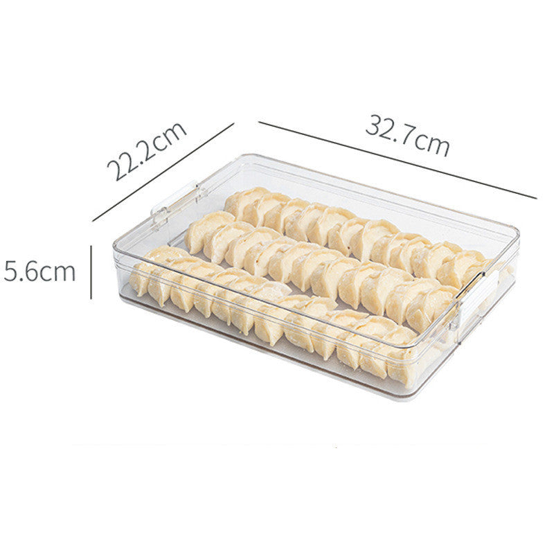 Room Transparent Refrigerator Storage Box Drawer Type Fresh-keeping Dumpling Box Food-grade Multi-function
