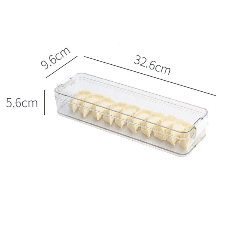 Room Transparent Refrigerator Storage Box Drawer Type Fresh-keeping Dumpling Box Food-grade Multi-function