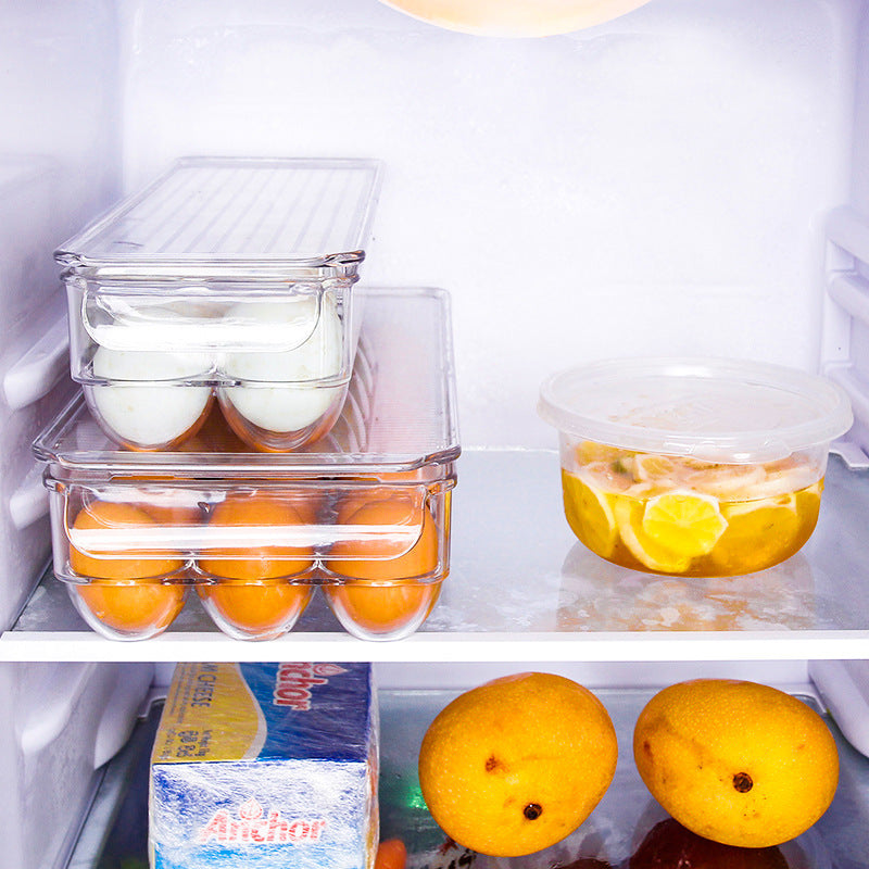 Room Transparent Refrigerator Storage Box Drawer Type Fresh-keeping Dumpling Box Food-grade Multi-function