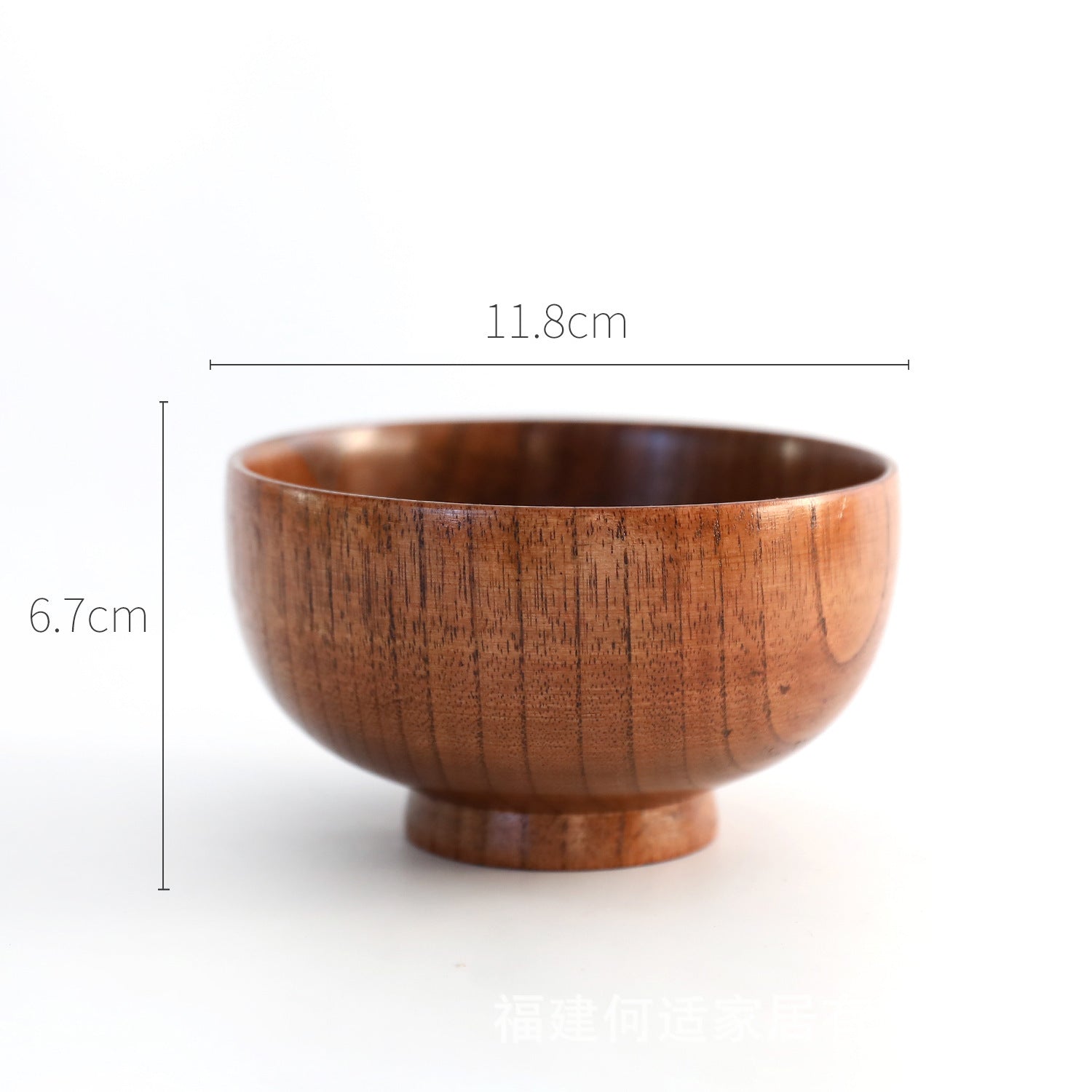 Jujube Wood Rice, Salad, and Soup Bowl - Unbreakable Tableware for Kids