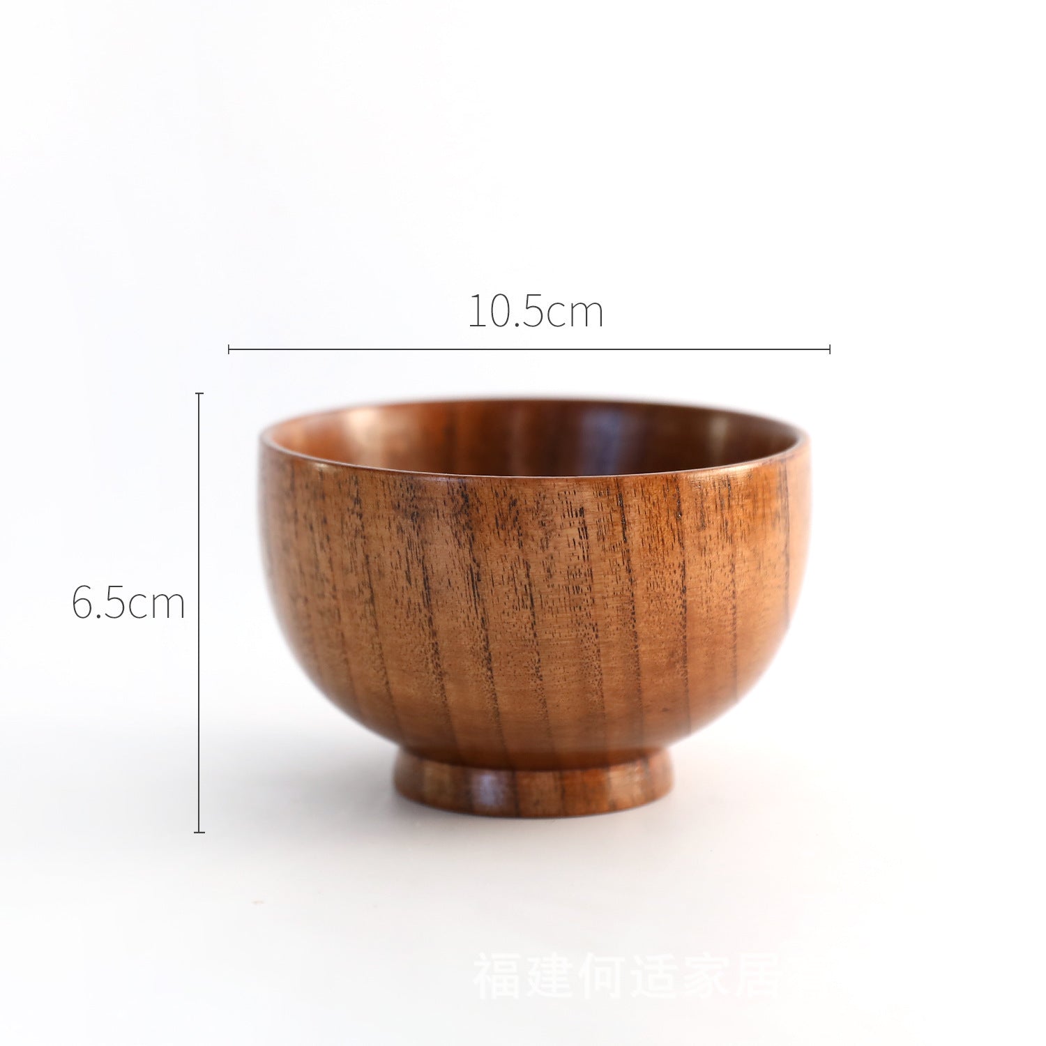 Jujube Wood Rice, Salad, and Soup Bowl - Unbreakable Tableware for Kids