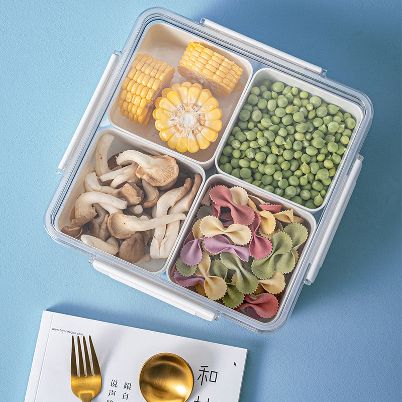 Compartment Transparent Multi-Purpose Storage & Serving Box