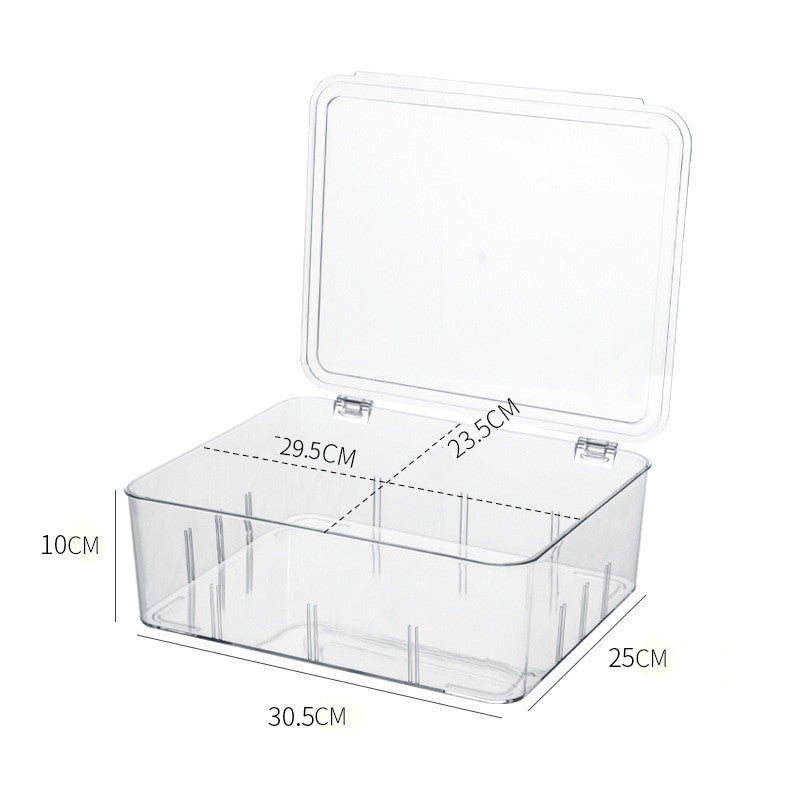 Room Transparent Refrigerator Storage Box Drawer Type Fresh-keeping Dumpling Box Food-grade Multi-function