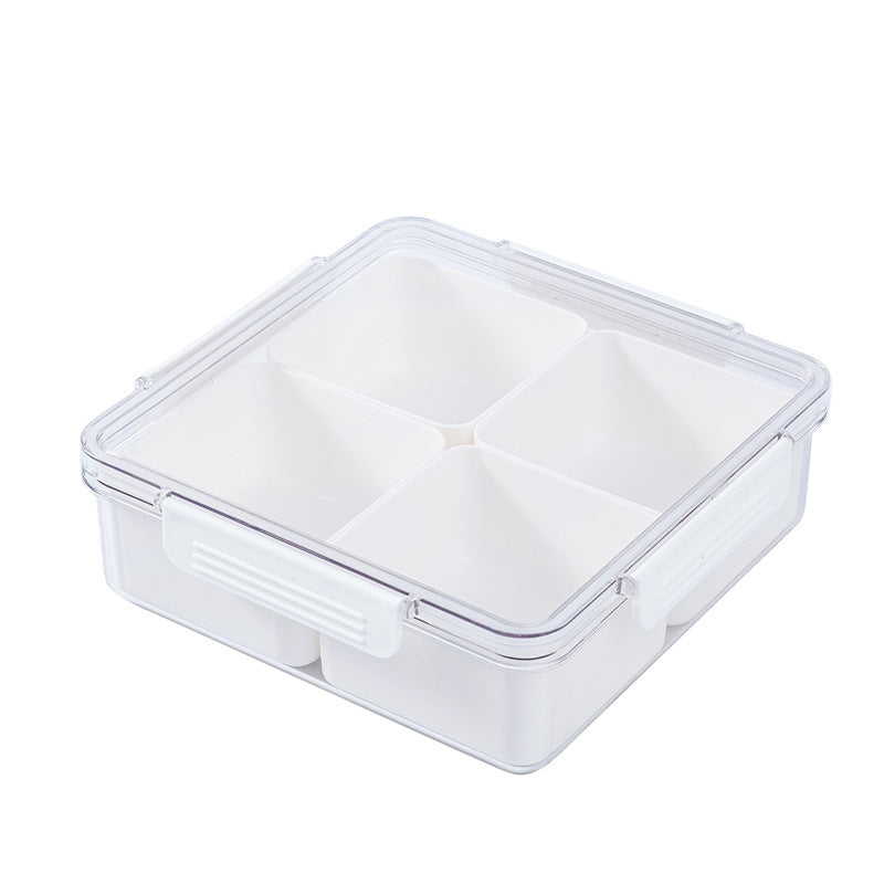 Compartment Transparent Multi-Purpose Storage & Serving Box